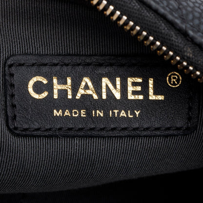 Chanel Black Caviar Quilted Mini Coco Tassel Camera Case