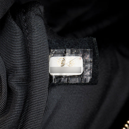 Chanel Black Caviar Quilted Mini Coco Tassel Camera Case