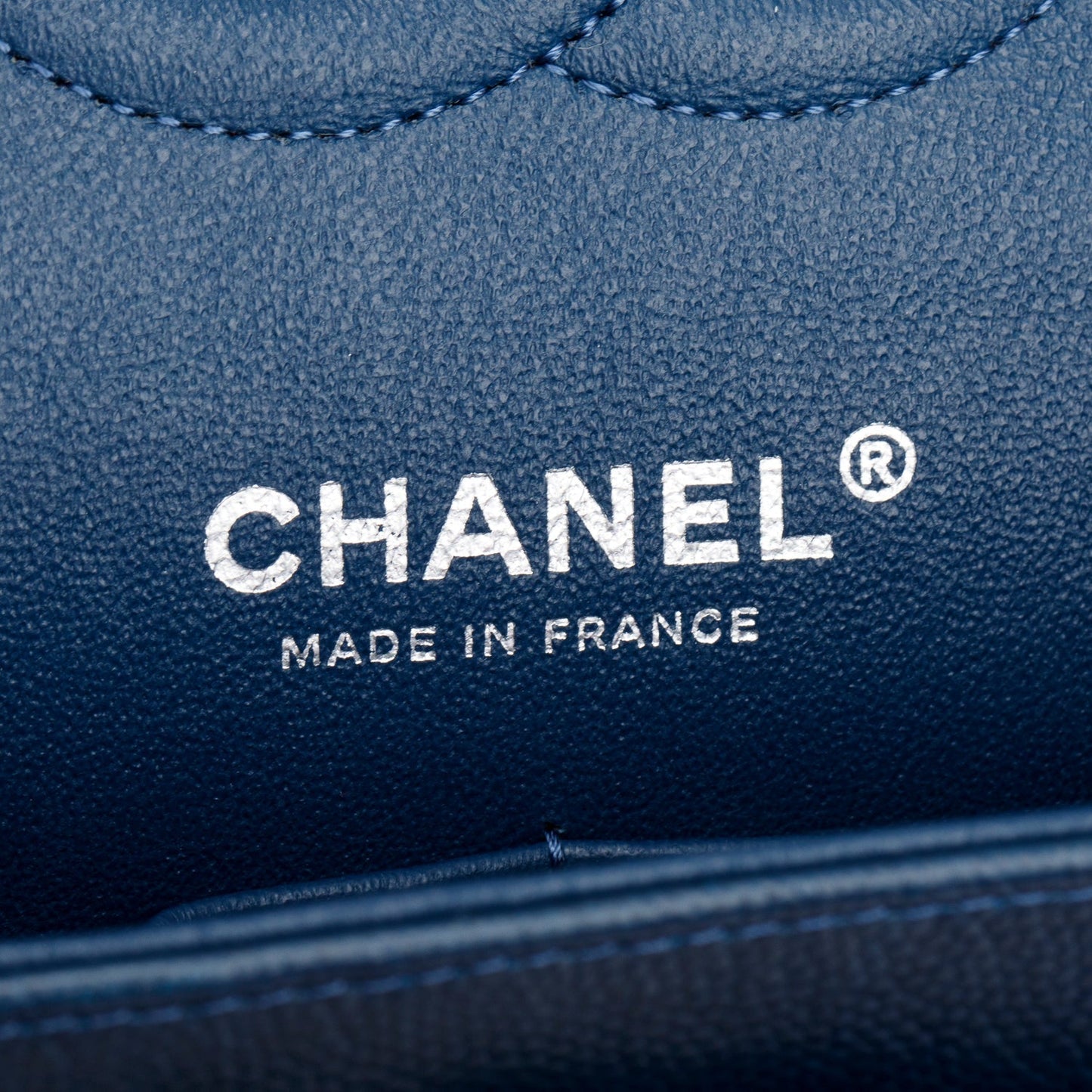 Chanel Blue Caviar Classic Medium Double Flap Bag