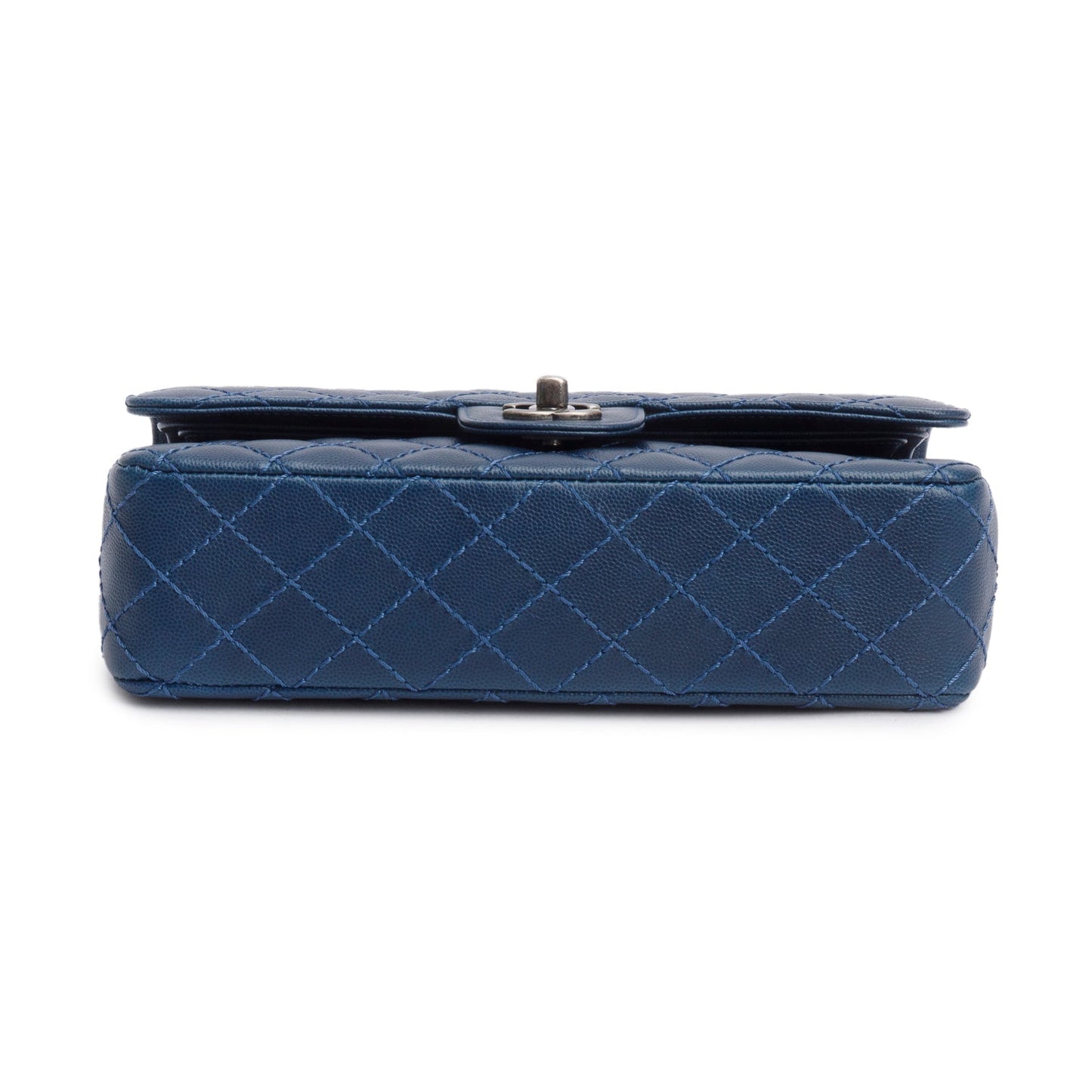 Chanel Blue Caviar Classic Medium Double Flap Bag