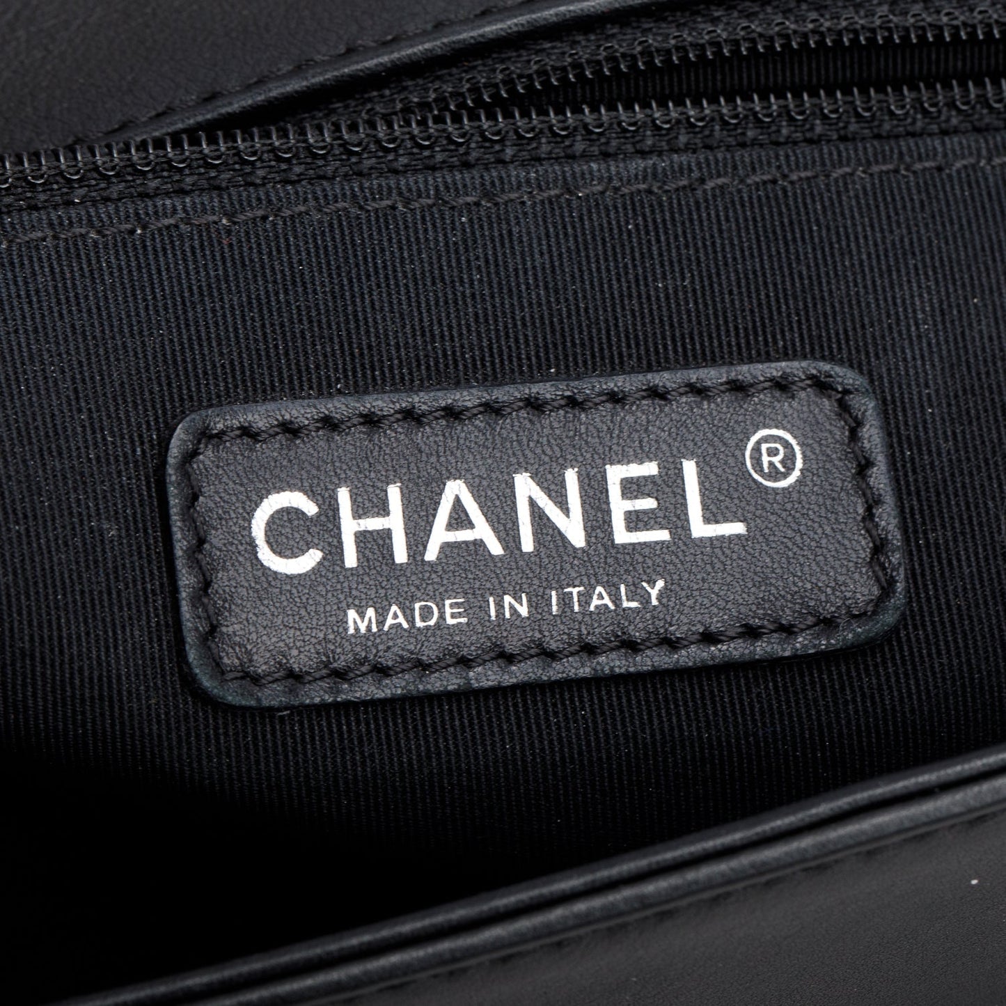 Chanel Black Quilted Lambskin Leather Large Boy Bag