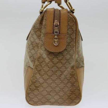 Luxury CELINE Macadam Canvas Hand Bag Beige  66921
