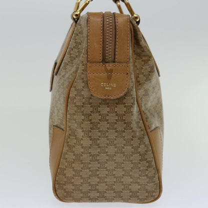 Luxury CELINE Macadam Canvas Hand Bag Beige  66921