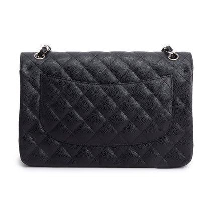 Chanel Black Caviar Jumbo Classic Double Flap Bag