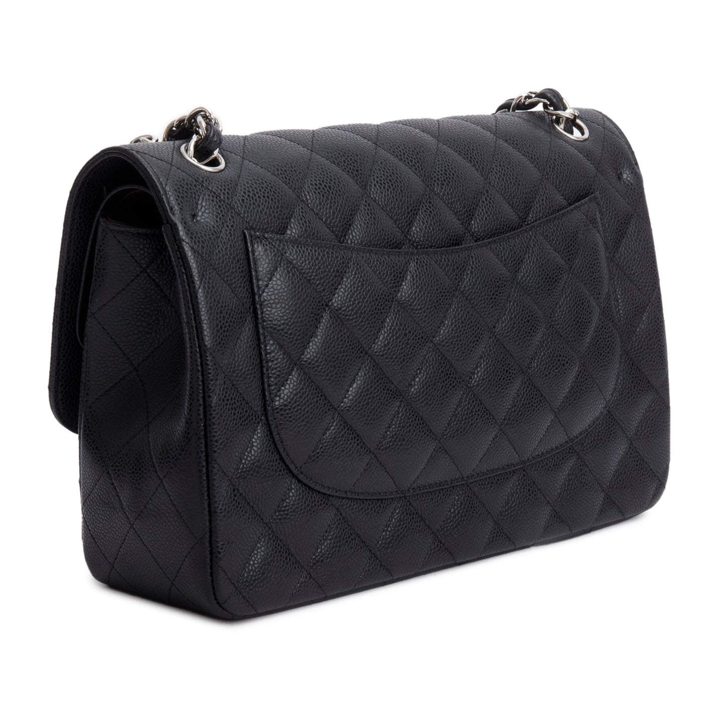 Chanel Black Caviar Jumbo Classic Double Flap Bag