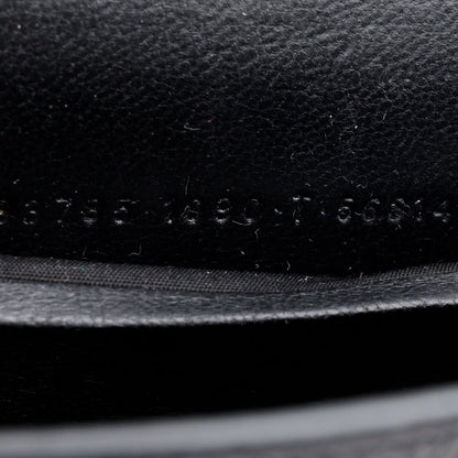 Balenciaga Black Leather Phone Holder Wallet on Chain