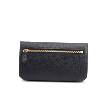 Balenciaga Black Leather Phone Holder Wallet on Chain