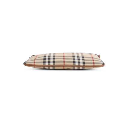 Burberry Beige Horseferry Check Peyton Crossbody Clutch