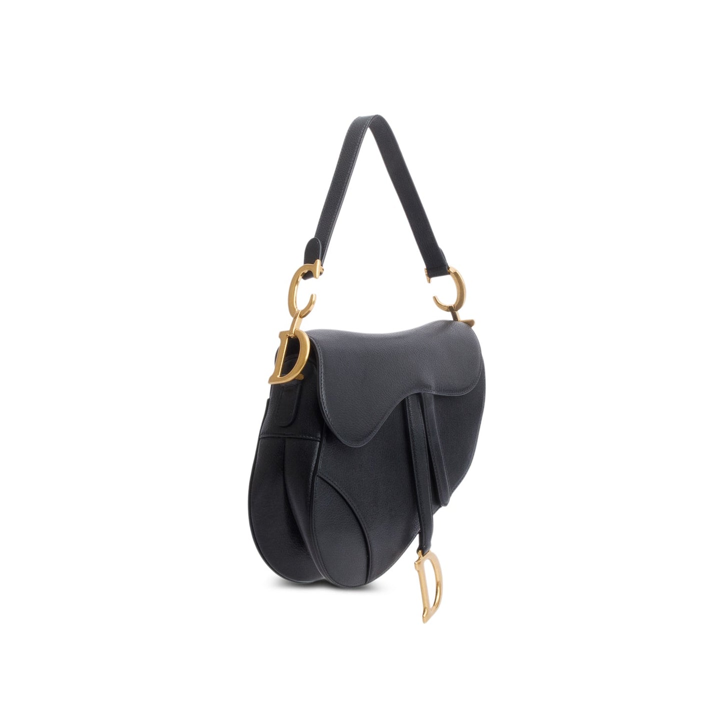 Christian Dior 2023 Black Calfskin Saddle Bag