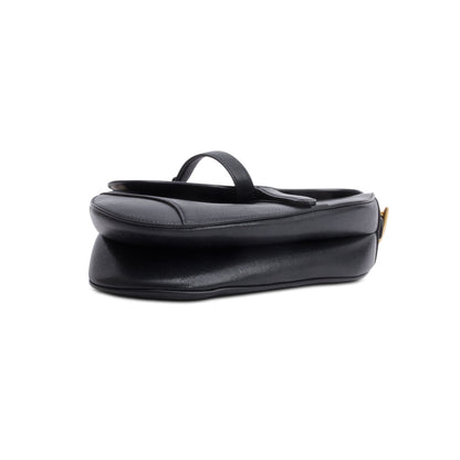 Christian Dior 2023 Black Calfskin Saddle Bag