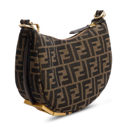 Fendi Brown FF Zucca Jacquard Mini Fendigraphy Bag