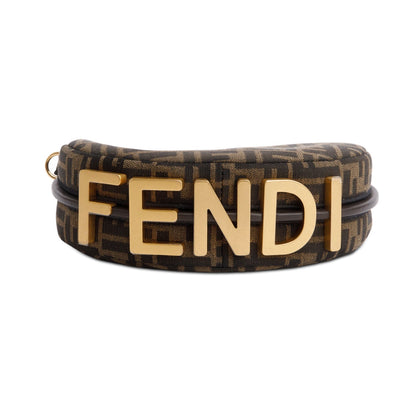 Fendi Brown FF Zucca Jacquard Mini Fendigraphy Bag