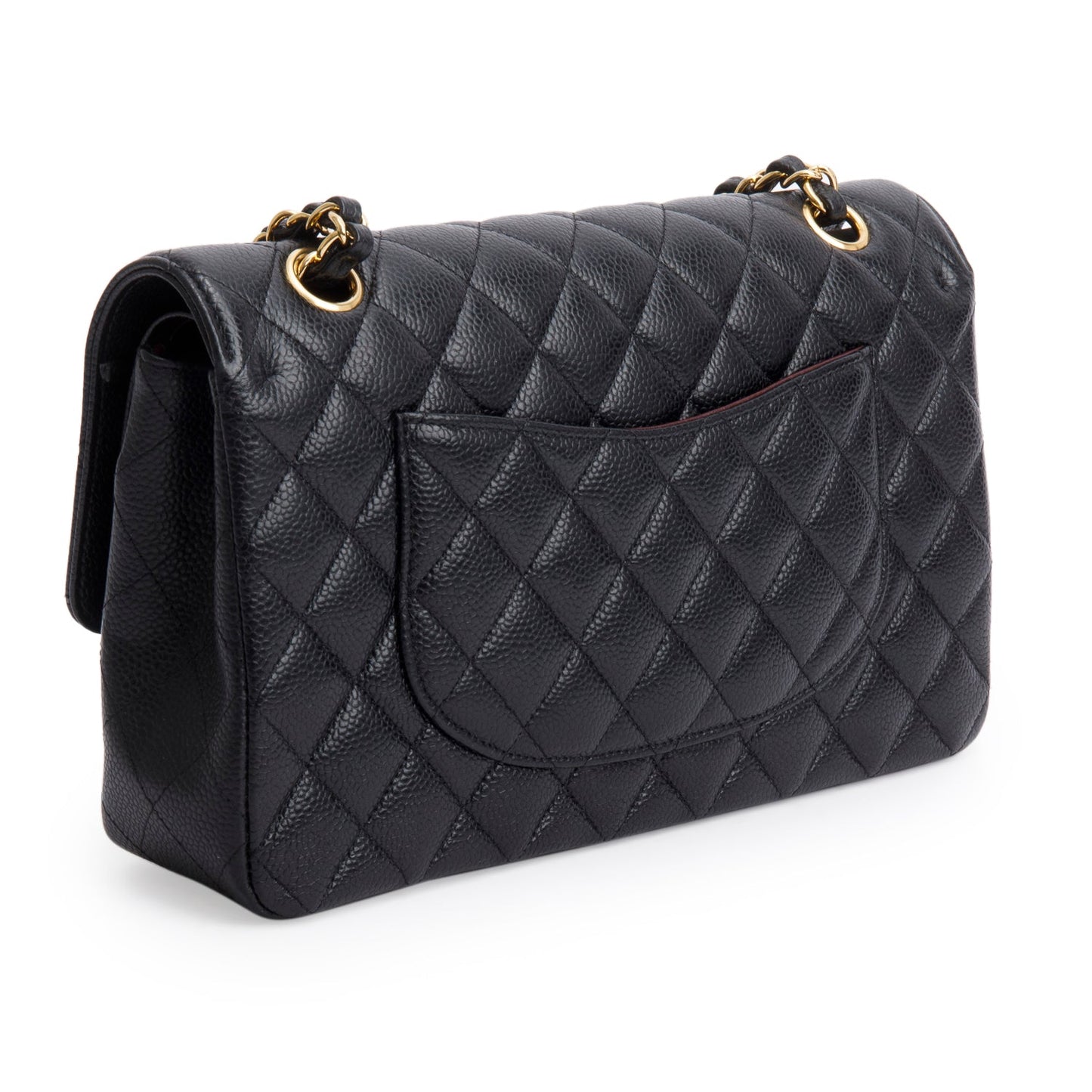 Chanel Black Caviar Classic Medium Double Flap Bag