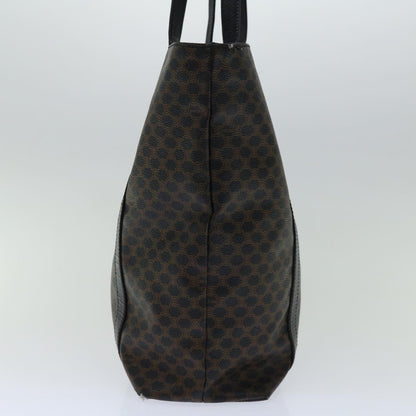 Luxury CELINE Macadam Canvas Tote Bag PVC Leather Black  67059