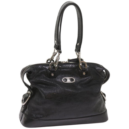 Luxury CELINE Hand Bag Leather Black  67072