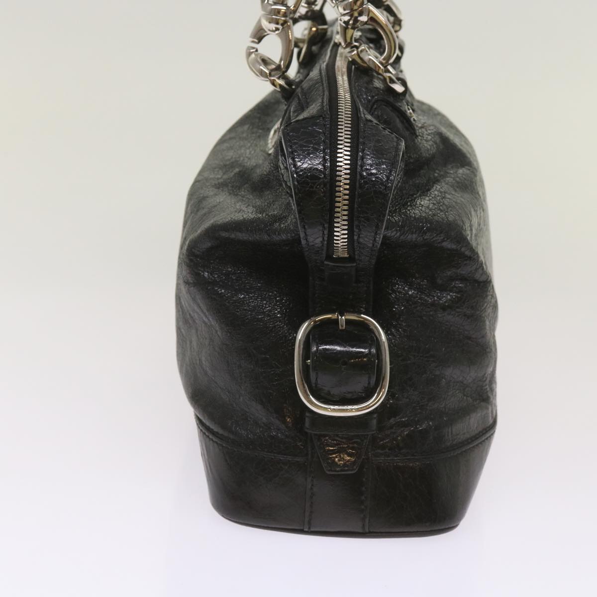 Luxury CELINE Hand Bag Leather Black  67072