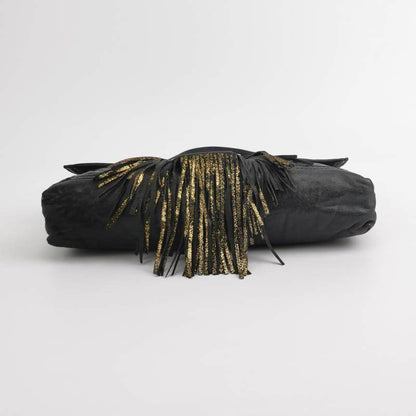 Fendi Baguette Leather with Wild Fringes Shoulder Bag