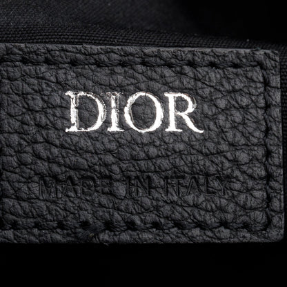 Christian Dior 2022 Navy Oblique Canvas Jacquard Saddle Bag