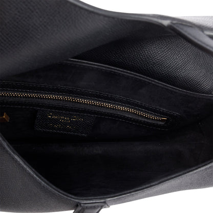 Christian Dior 2022 Black Grained Calfskin Saddle Bag
