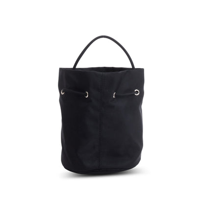 Balenciaga Black Nylon Wheel XS Drawstring Bucket Bag
