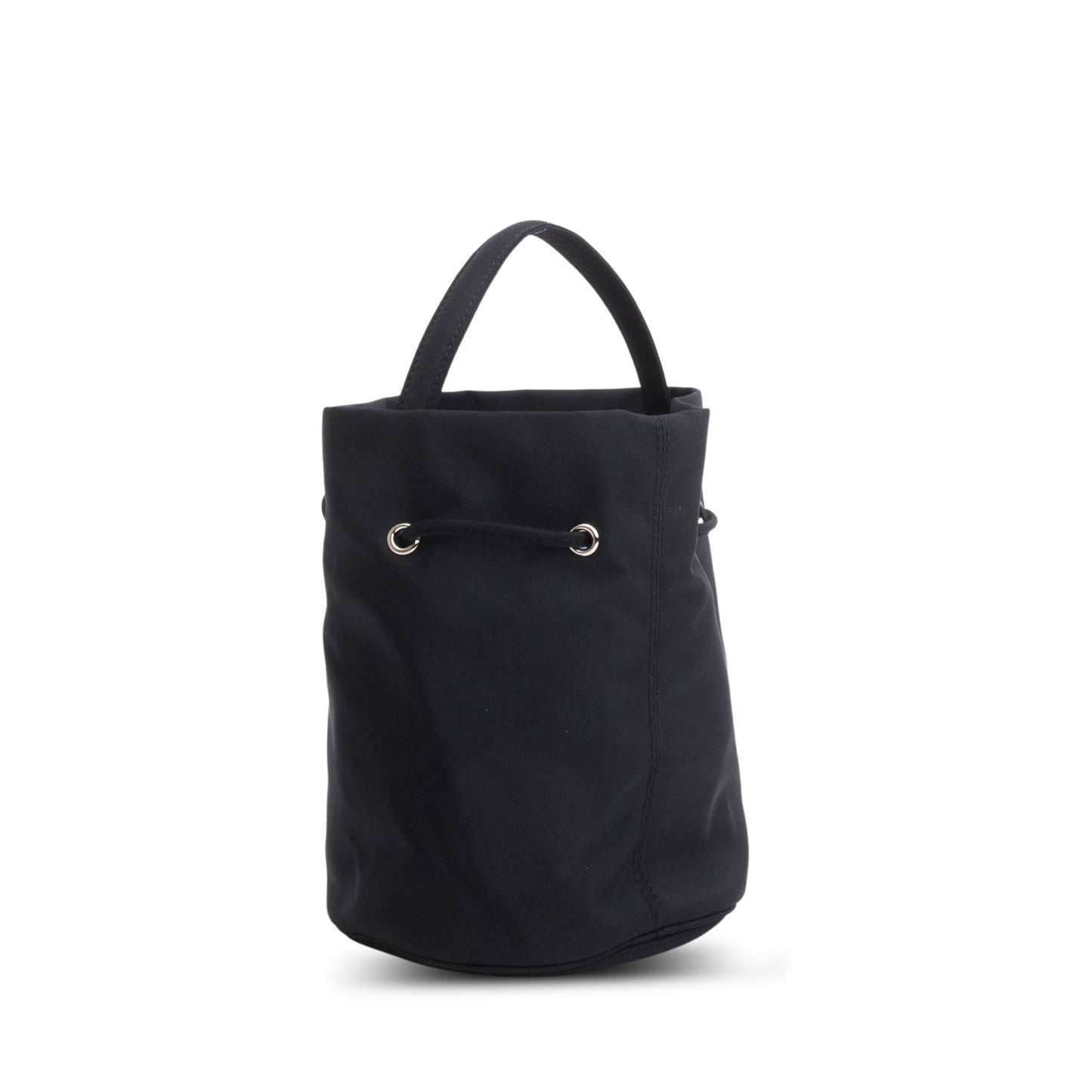 Balenciaga Black Nylon Wheel XS Drawstring Bucket Bag