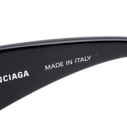 Balenciaga BB0096S Black Dynasty Acetate Rectangle Sunglasses