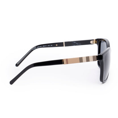 Burberry B 4181 Check/Black Acetate Square Sunglasses
