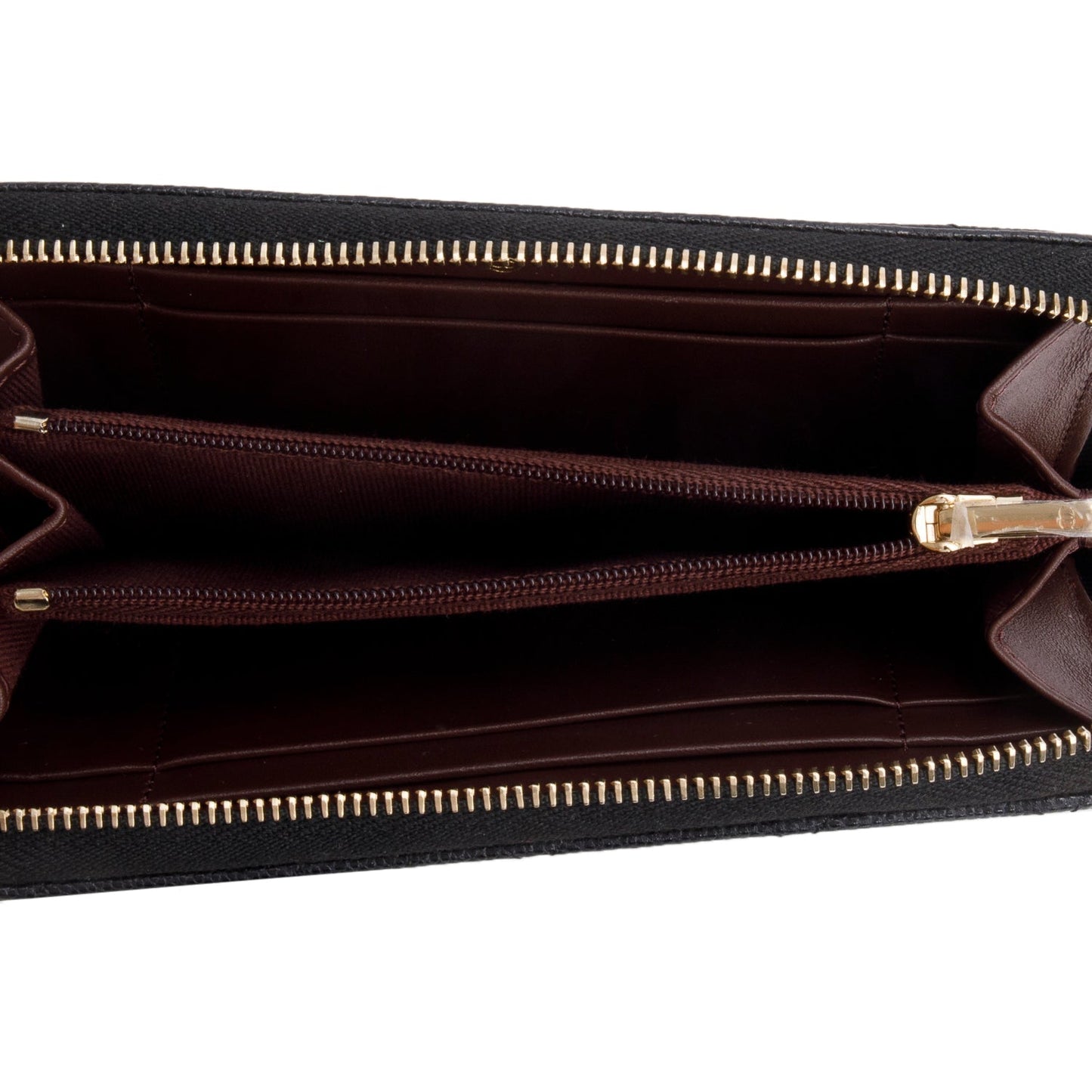 Chanel Black Caviar Medium Zip Around Wallet