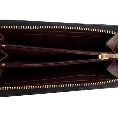 Chanel Black Caviar Medium Zip Around Wallet