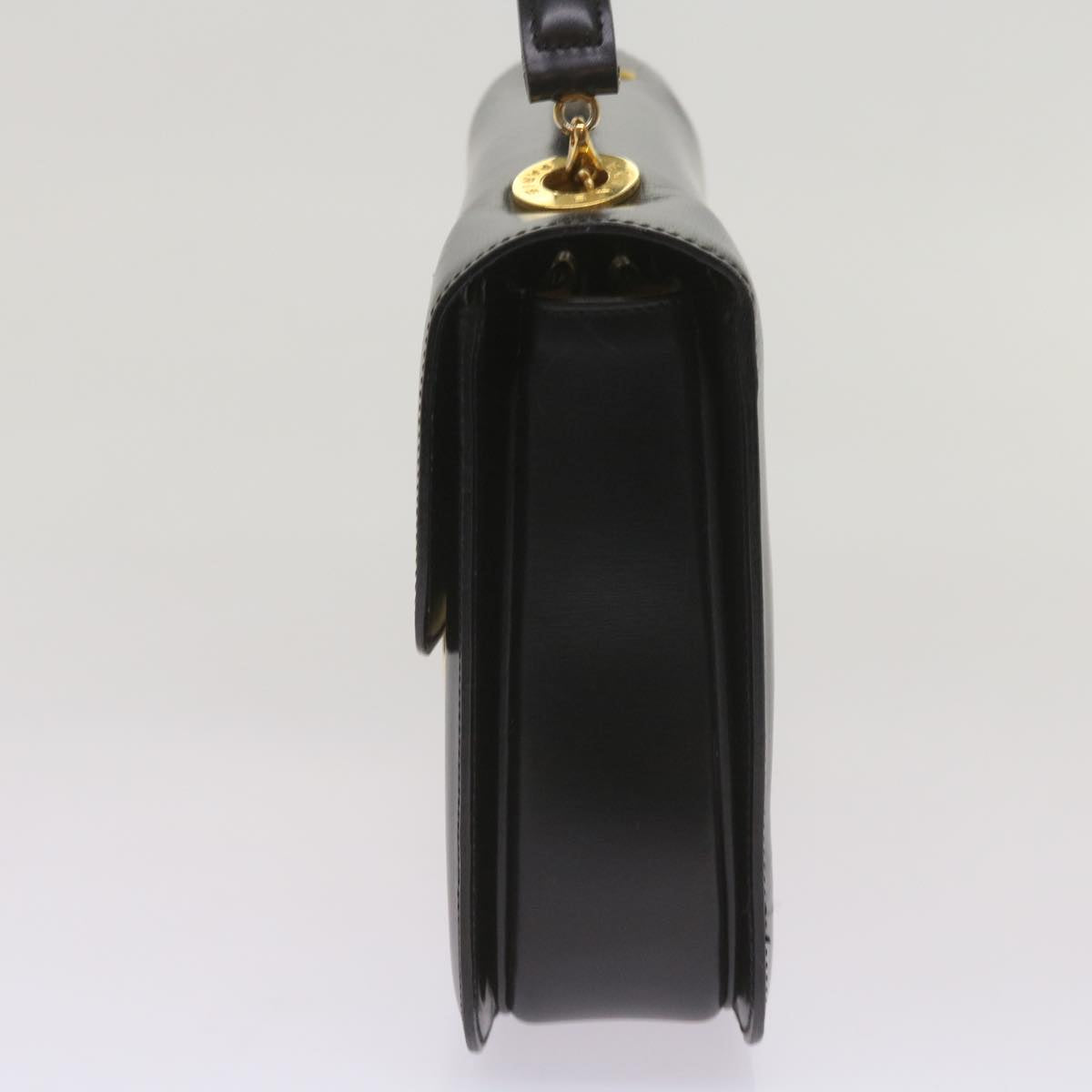 Luxury CELINE Shoulder Bag Leather Black  67274