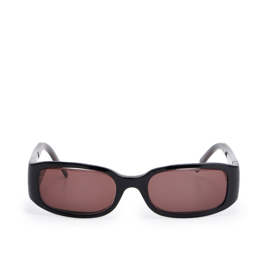 Fendi FS302 Brown Acetate Rectangle Sunglasses