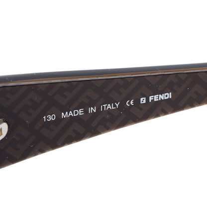 Fendi FS302 Brown Acetate Rectangle Sunglasses