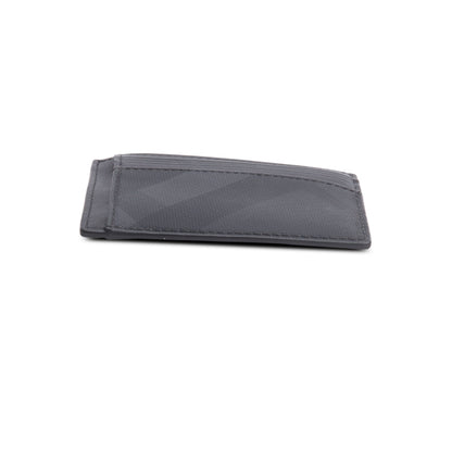 Burberry Black Leather Chase London Check Card Case