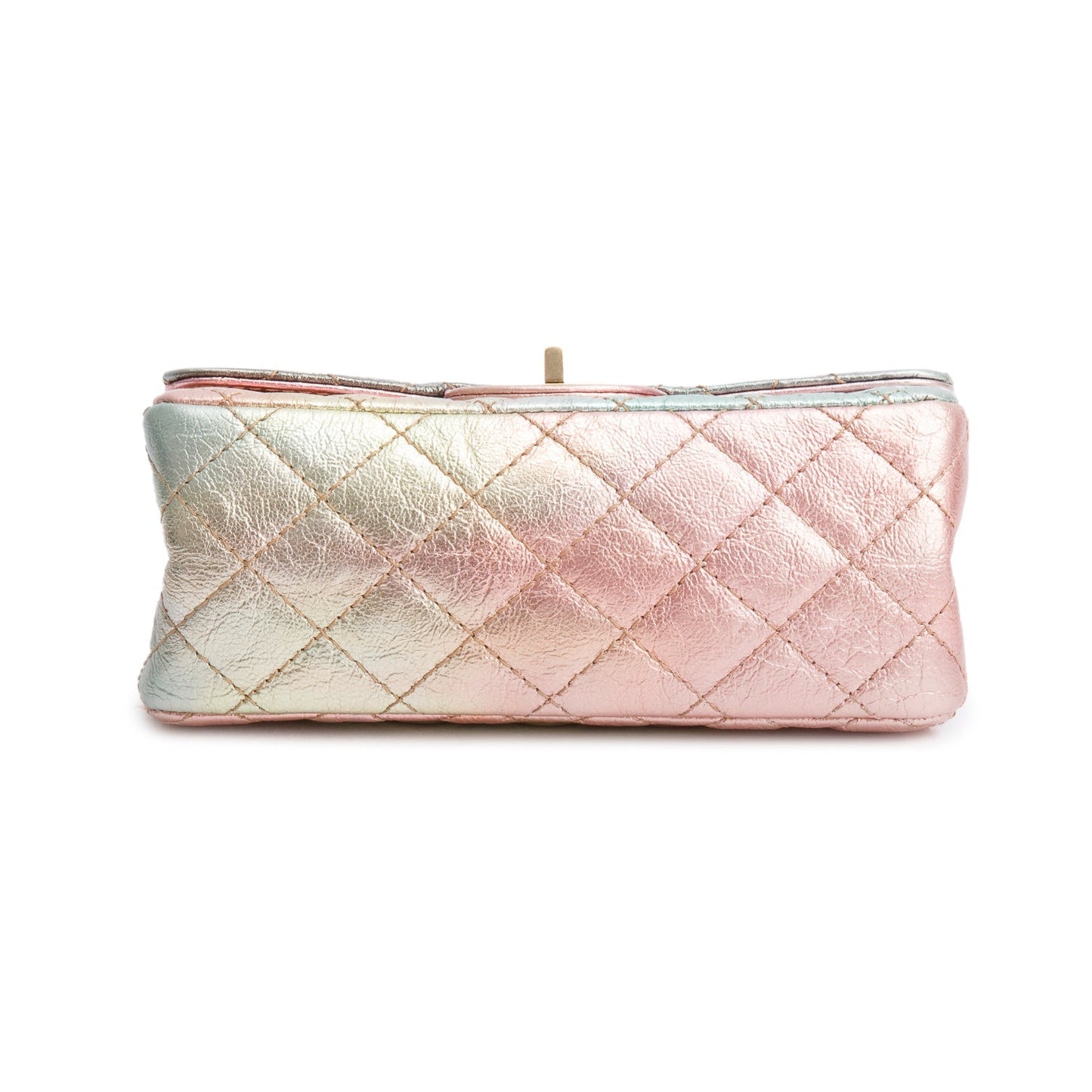Chanel 2020 Multicolor Metallic Goatskin Quilted 2.55 Reissue Mini Flap