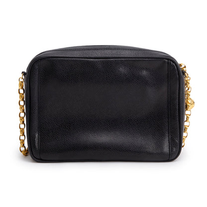 Chanel Vintage Black Caviar Bijoux Camera Bag