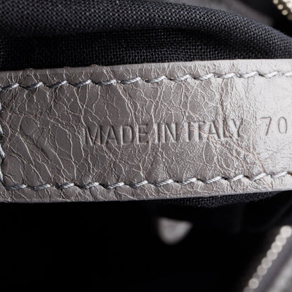 Balenciaga Grey Agneau Leather Neo Cagole XS City Bag