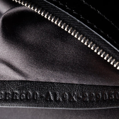 Fendi Black Satin Crystal Baguette
