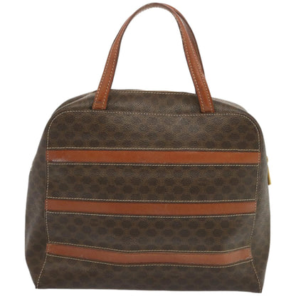 Luxury CELINE Macadam Canvas Hand Bag PVC Brown  67332