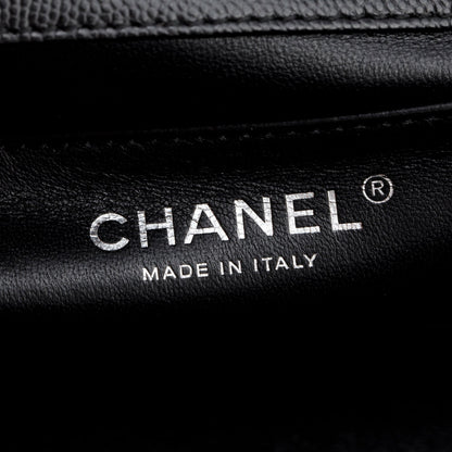 Chanel 2023 Black Caviar Quilted Medium Boy Flap Bag