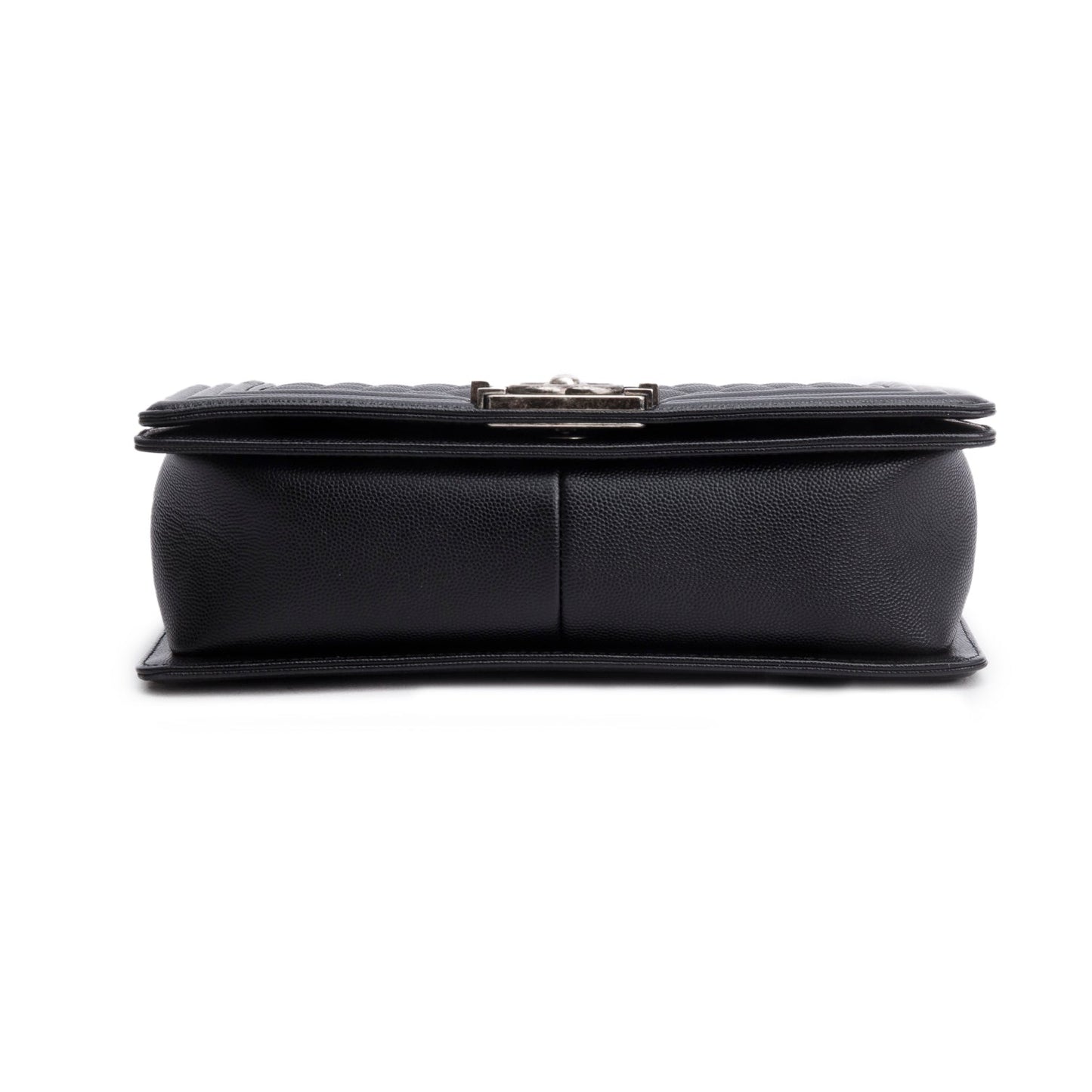 Chanel 2023 Black Caviar Quilted Medium Boy Flap Bag