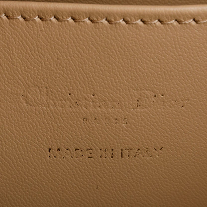 Chrisitan Dior 2024 Beige Lambskin Macrocannage Medium Caro Backpack