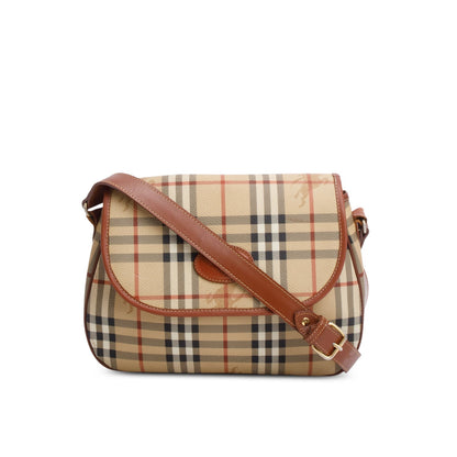 Burberry's Vintage Haymarket Check Crossbody Bag