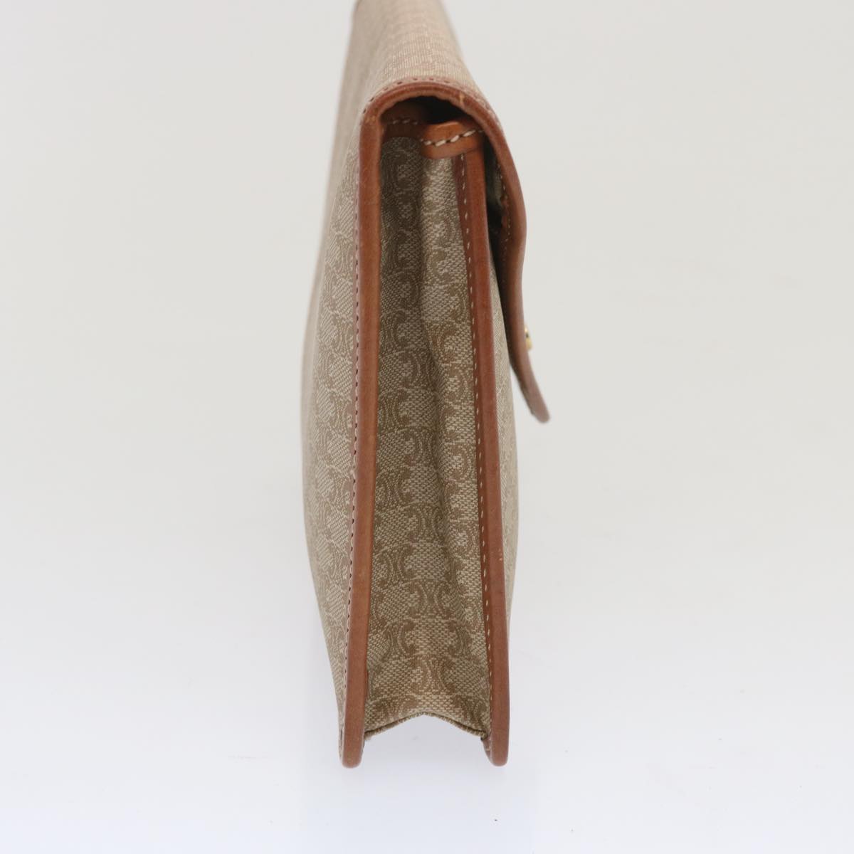 Luxury CELINE Macadam Canvas Clutch Bag Beige  67439