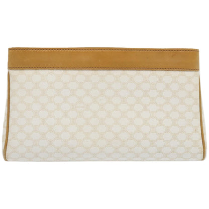 Luxury CELINE Macadam Canvas Clutch Bag PVC Leather Whe  67446