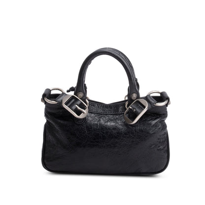 Balenciaga Black Agneau Neo Cagole Mini Handbag