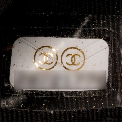 Chanel Black Lambskin Quilted Flap Card Holder