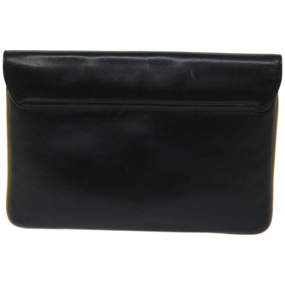 Luxury CELINE Clutch Bag Leather Black  67581