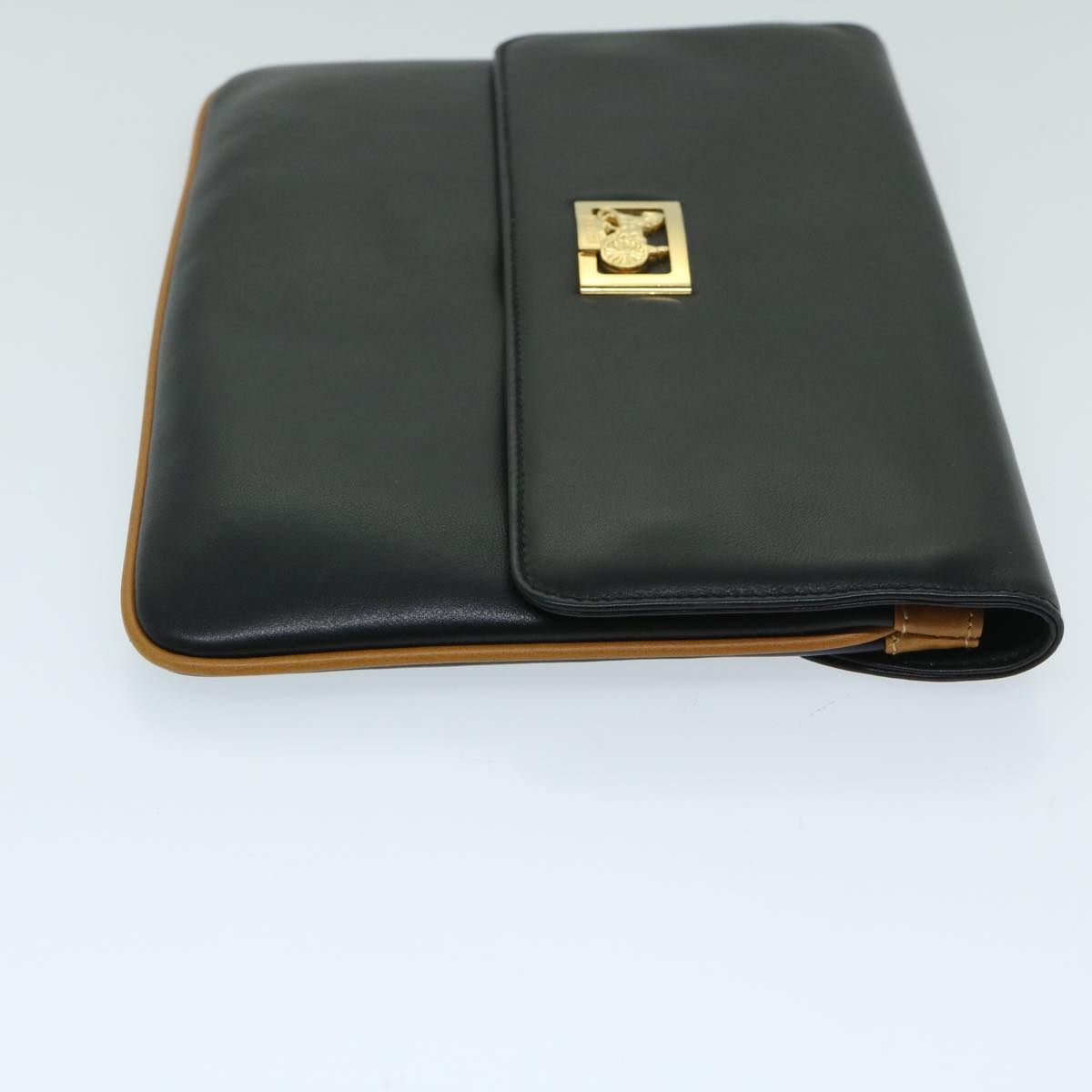 Luxury CELINE Clutch Bag Leather Black  67581