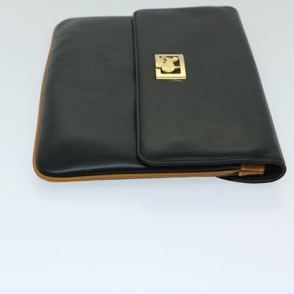 Luxury CELINE Clutch Bag Leather Black  67581