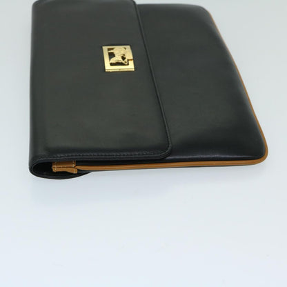 Luxury CELINE Clutch Bag Leather Black  67581